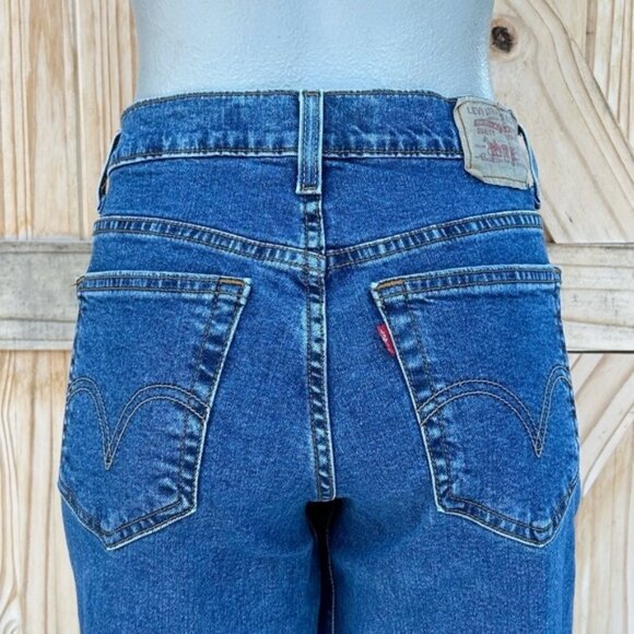 Vintage Y2K Levis 550 Womens Stretch Denim High Rise Boot Cut Jeans~10~ - Picture 2 of 6